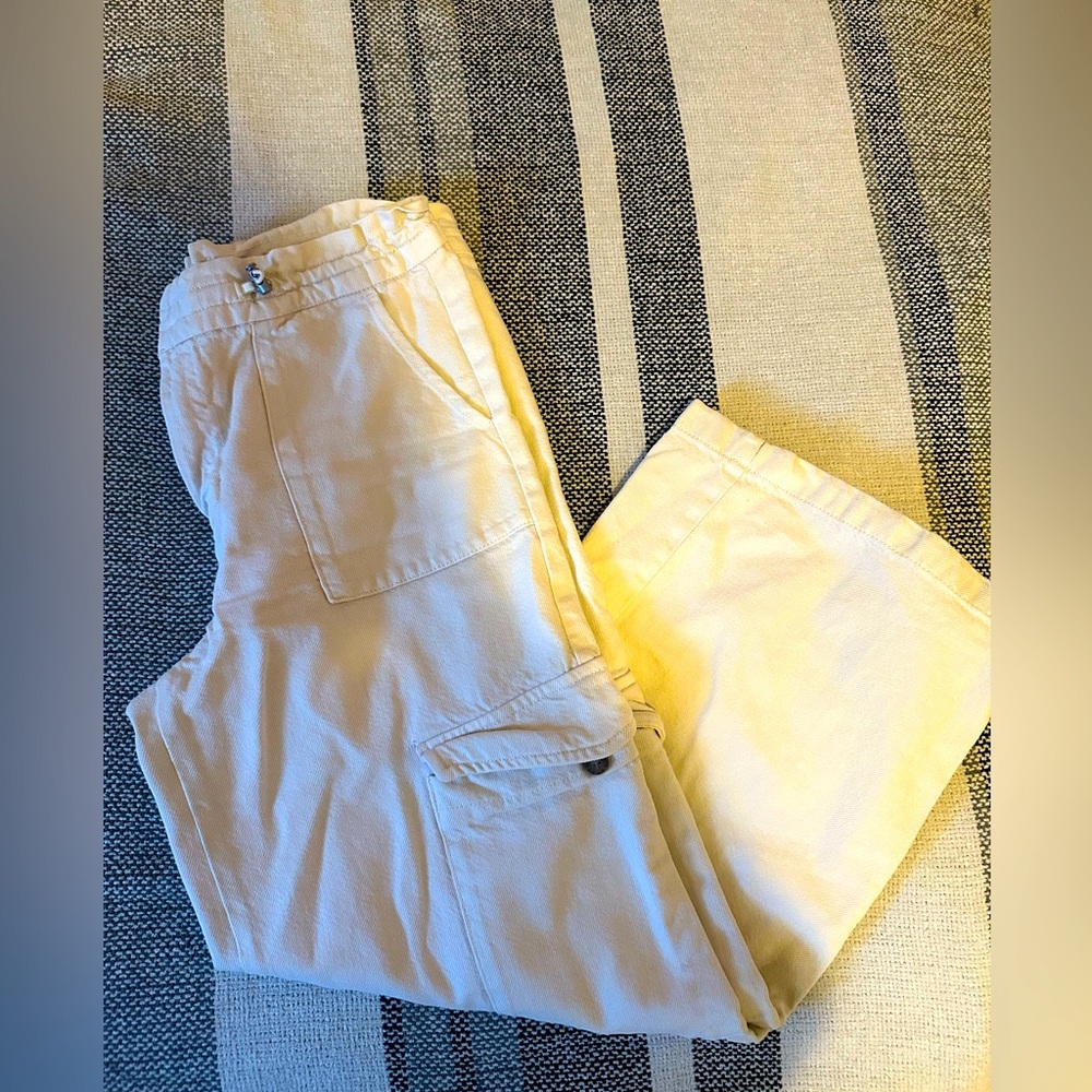 Zara Cream Cargo Pants